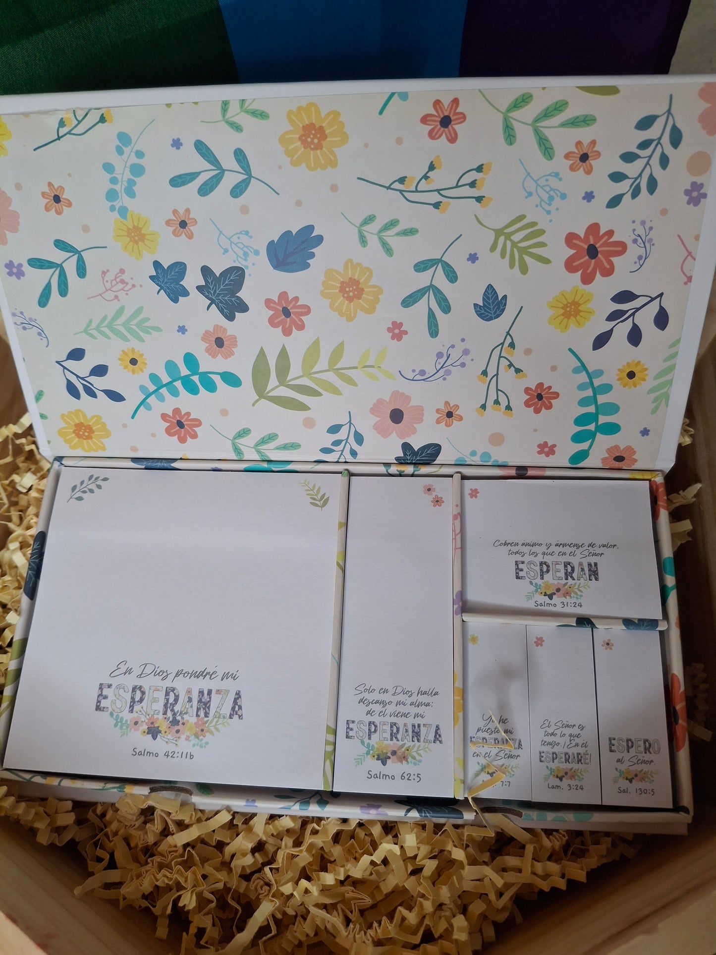 Sticky Notes con Fe Amor y Esperanza