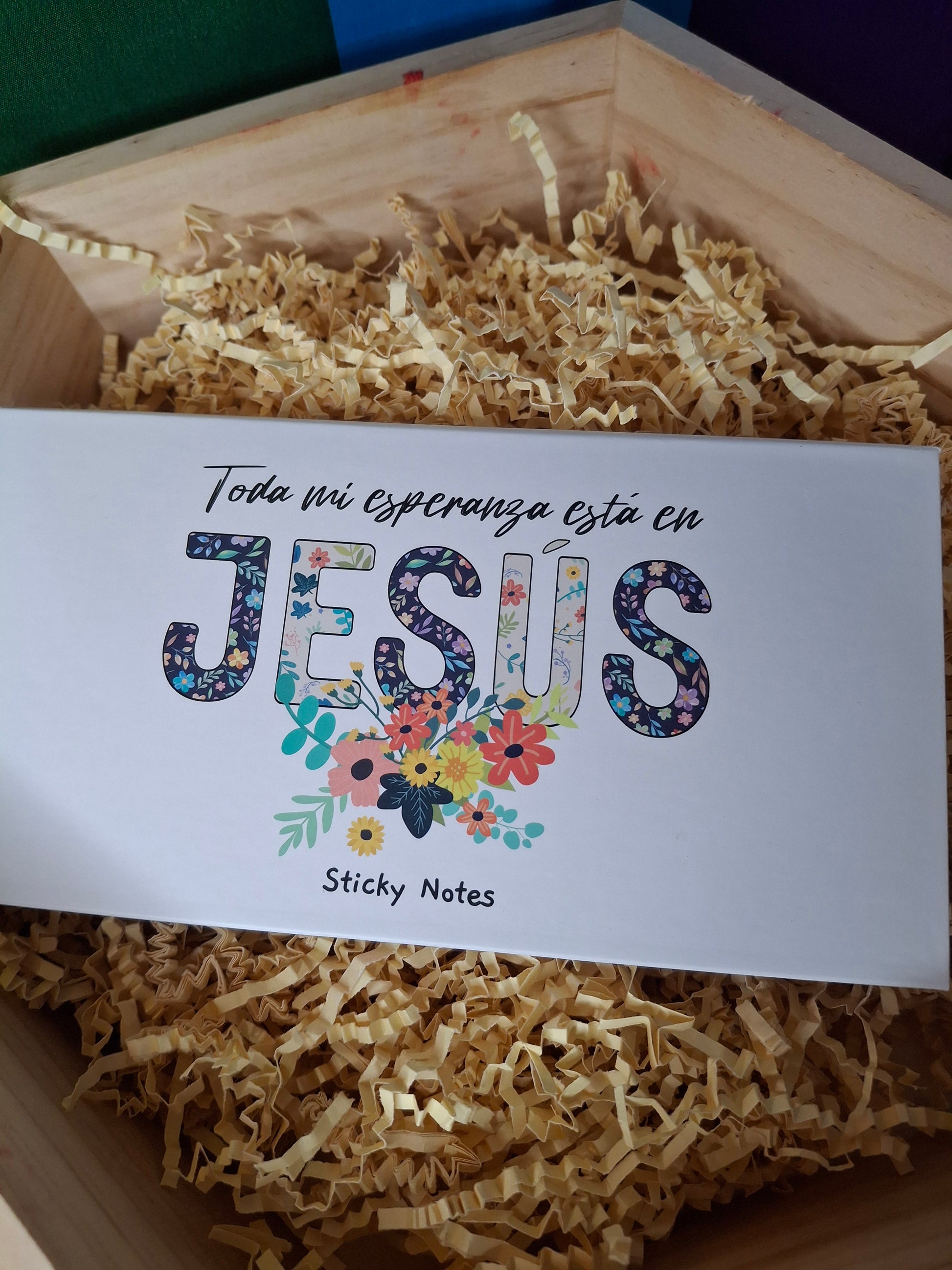 Sticky Notes con Fe Amor y Esperanza