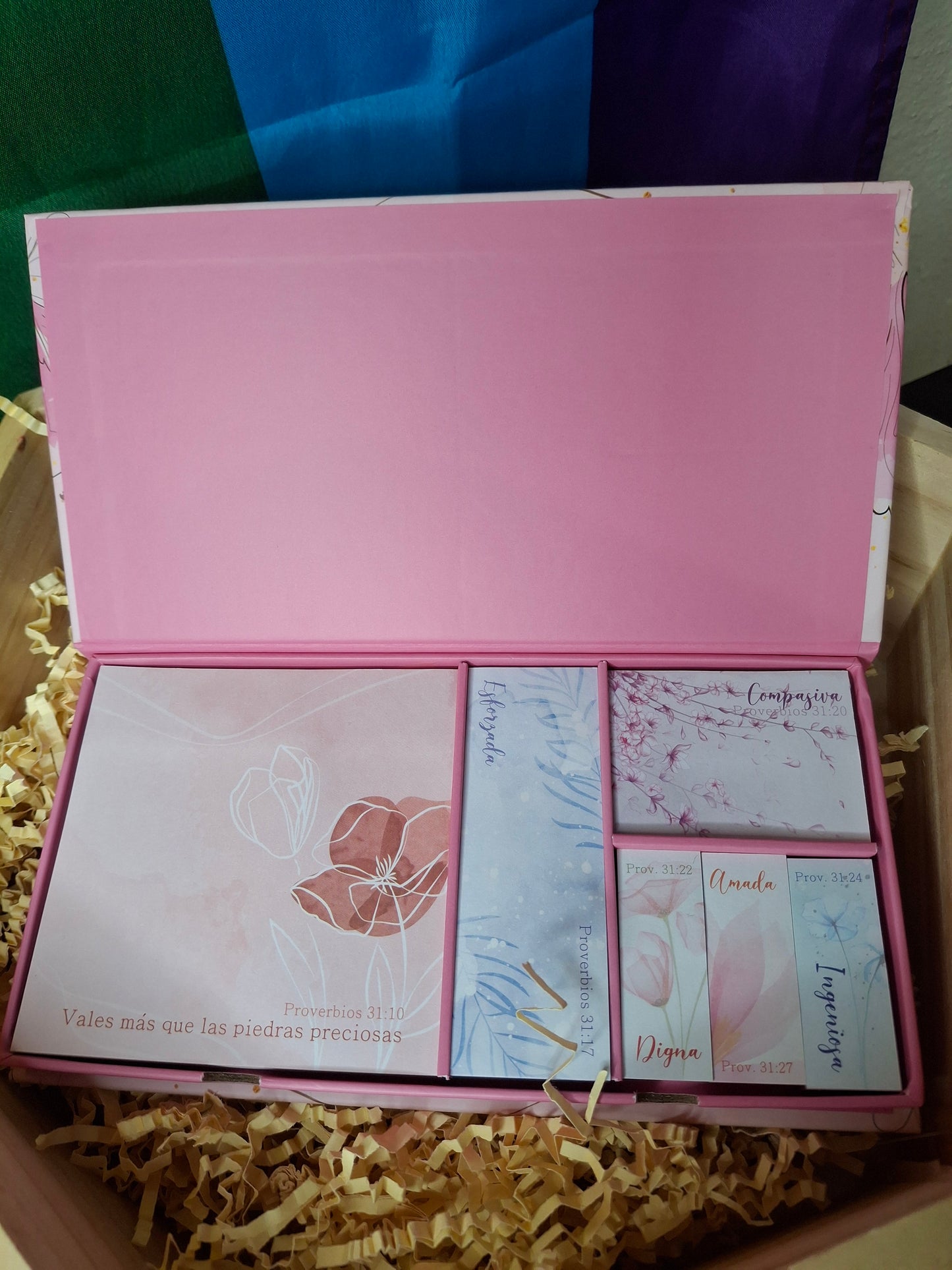 Sticky Notes con Fe Amor y Esperanza