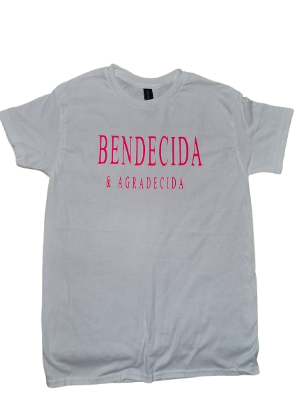 Camisa "Bendecida y Agradecida"