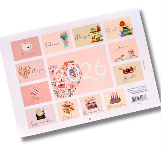 Calendario 2026 y Agendas 2026 Para Hombre y Mujer!!