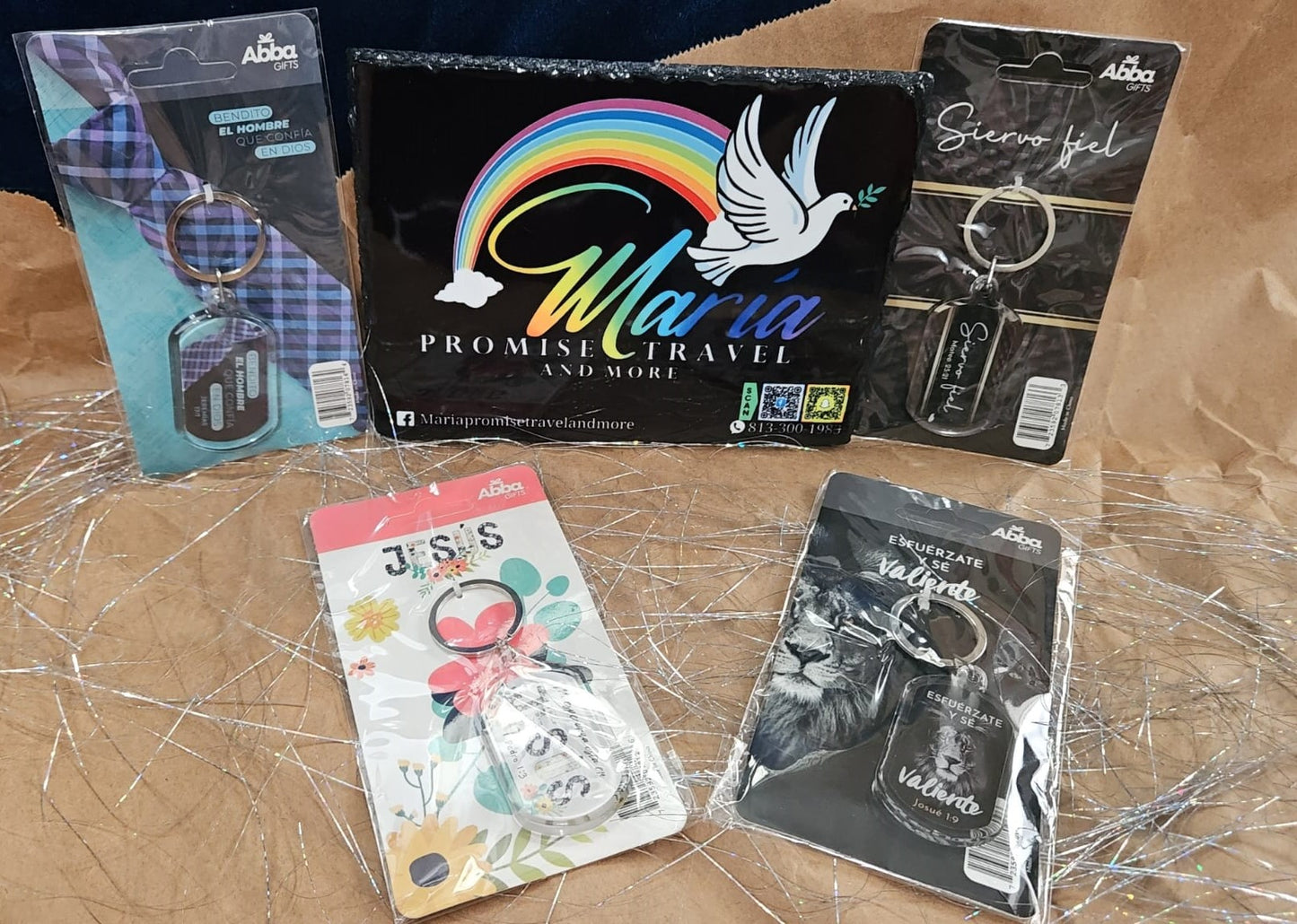 Llaveros con mensajes cristianos